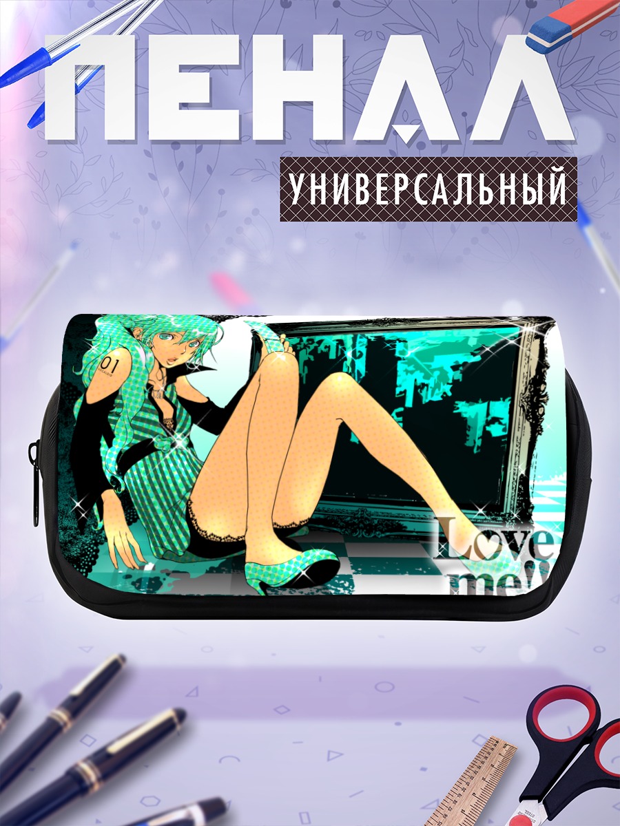 Пенал-косметичка Мику Хацунэ в рамке