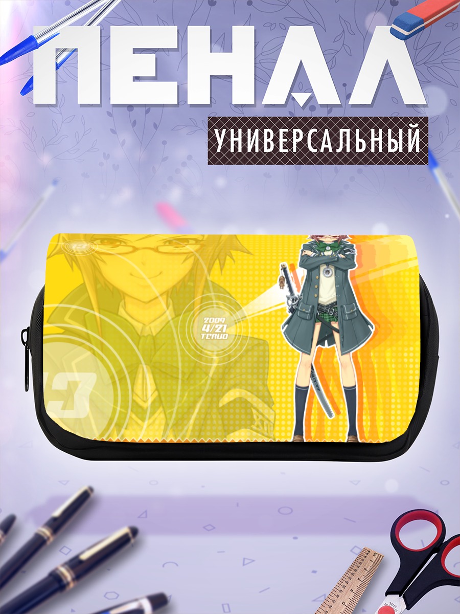 Пенал-косметичка Девушка с мечом
