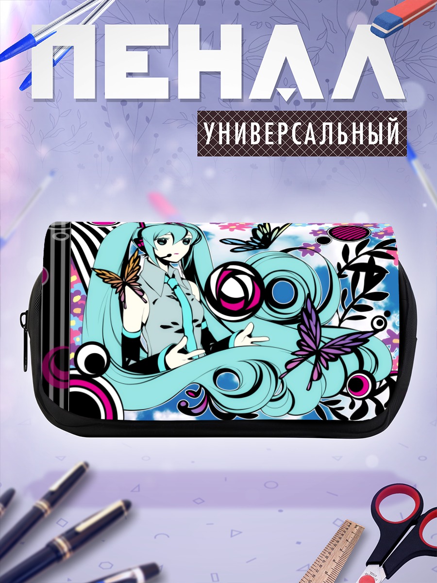 Пенал-косметичка Мику Хацунэ в вихре