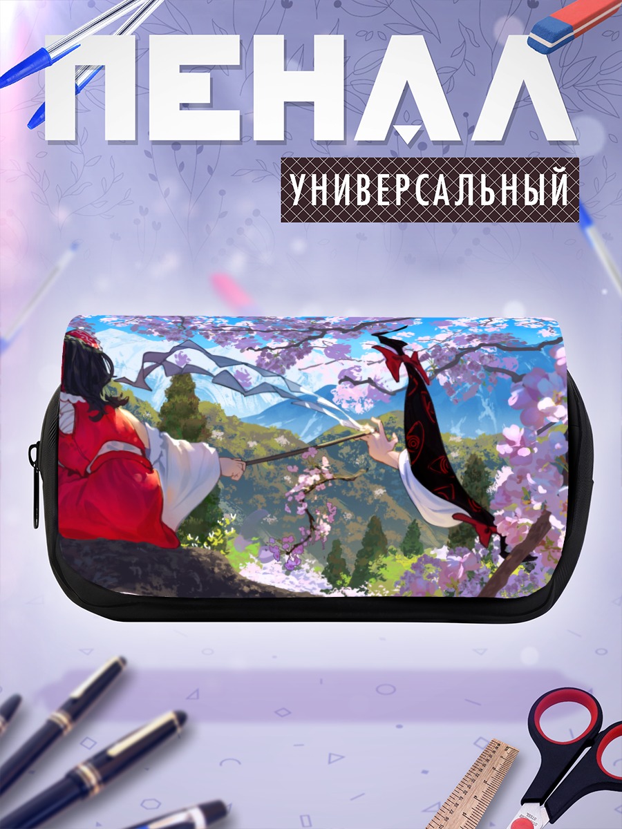 Пенал-косметичка Рейму Хакурей в сакуре
