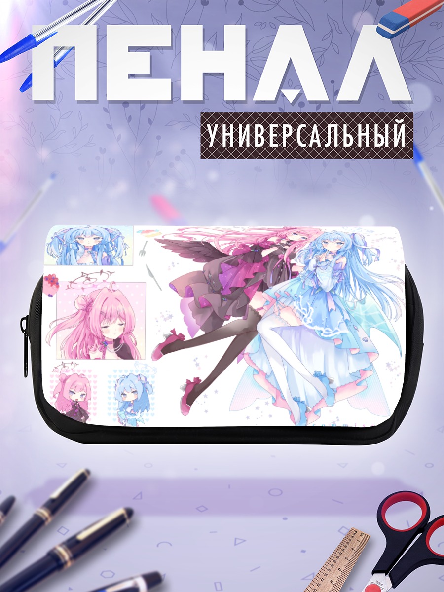 Пенал-косметичка Мику Хацунэ и подруга
