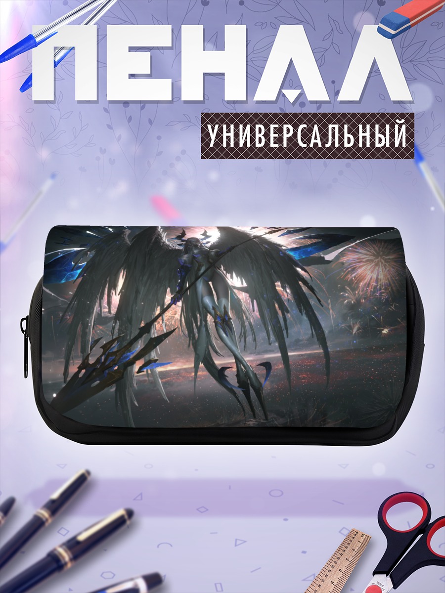 Пенал-косметичка Крылатый воин в огне