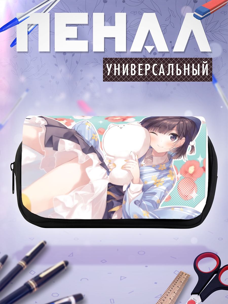 Пенал-косметичка Девушка в кимоно