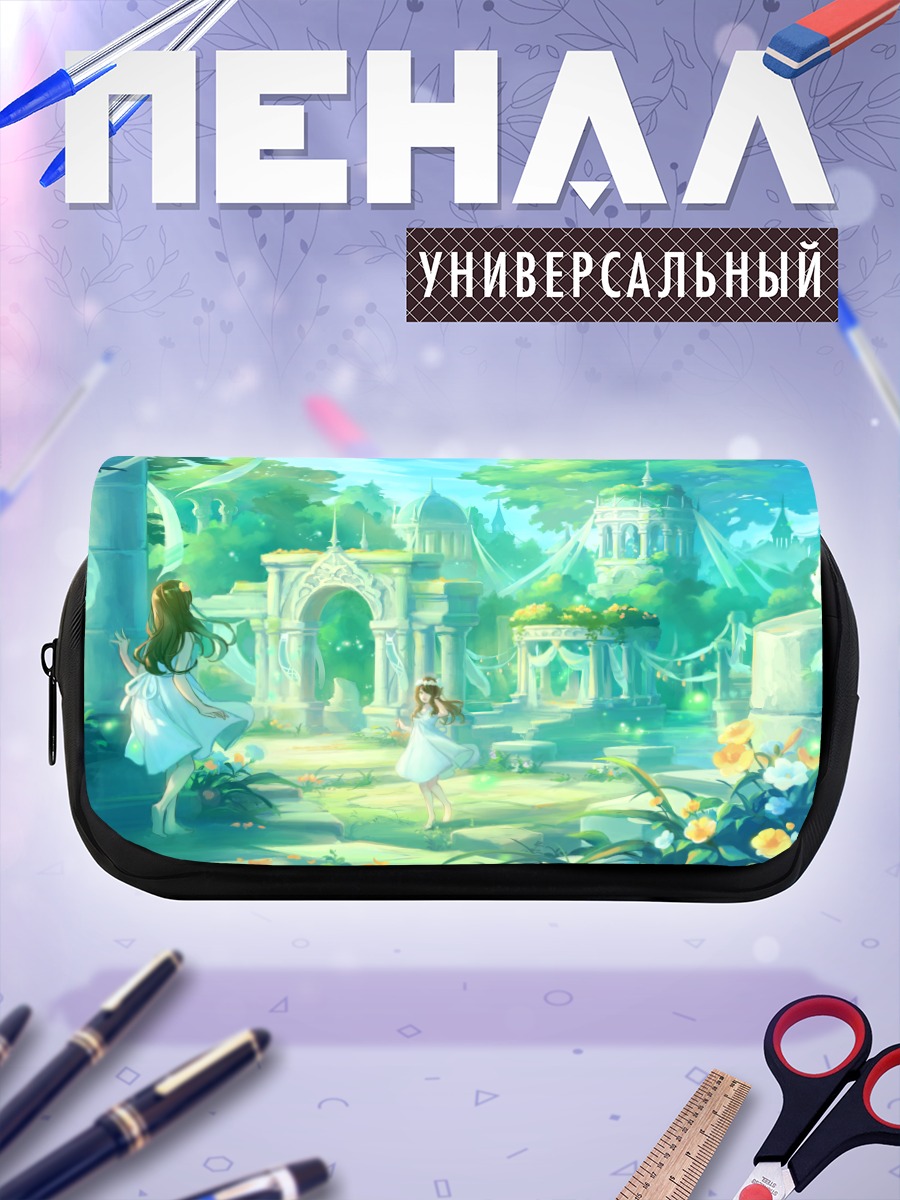 Пенал-косметичка Девушки в цветущем саду