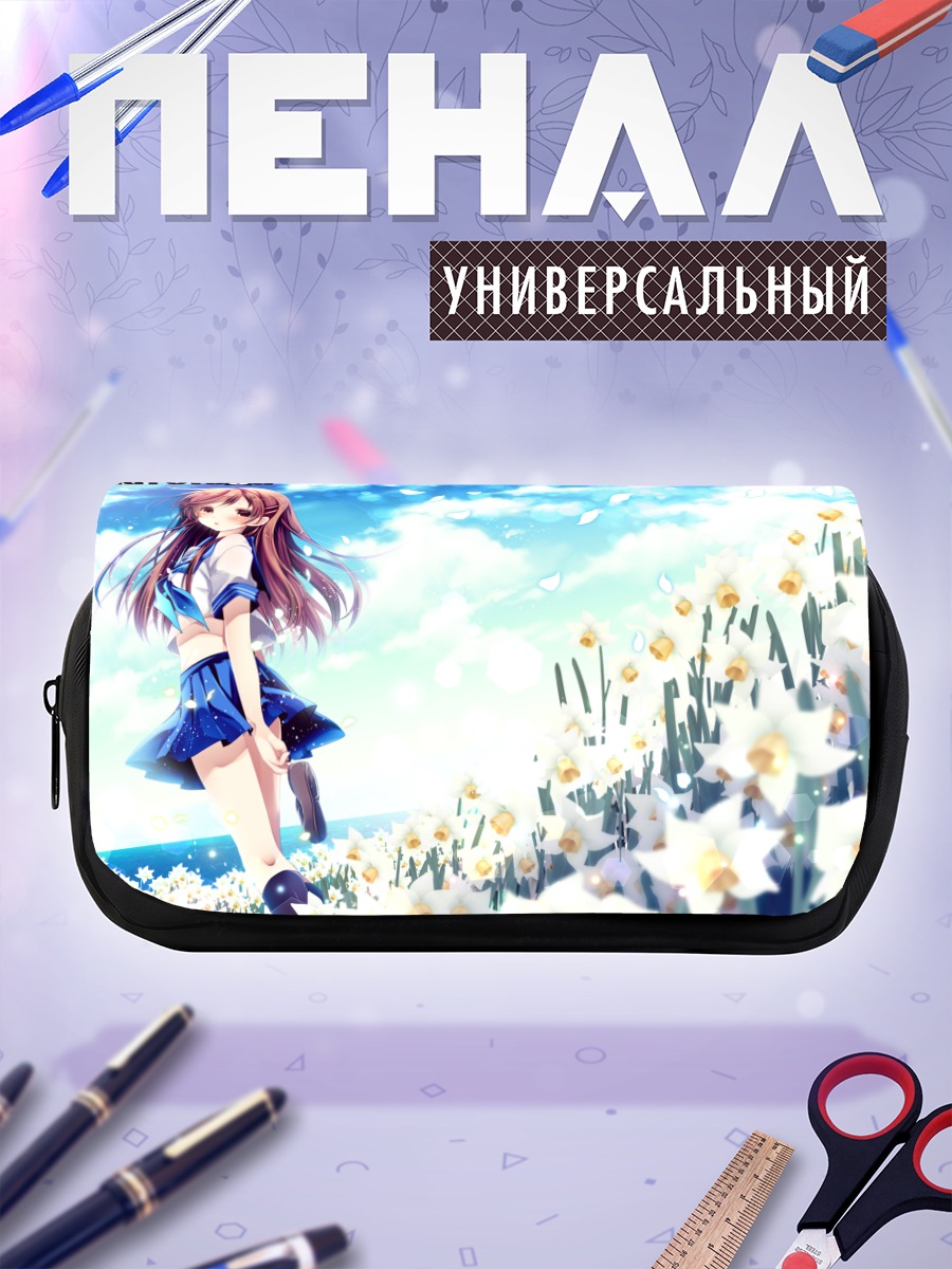 Пенал-косметичка Сакура Сэцуми в цветах