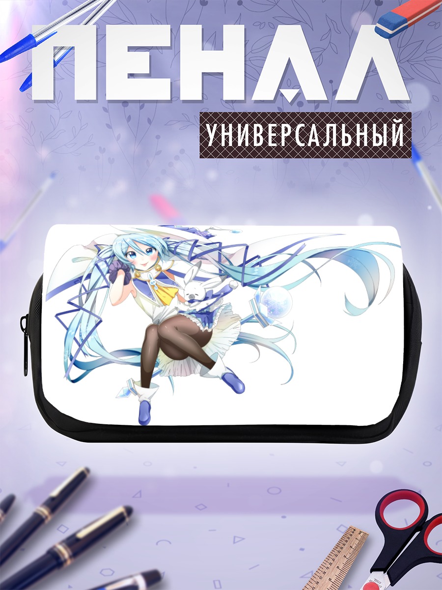 Пенал-косметичка Мику Хацунэ Зимняя сказка