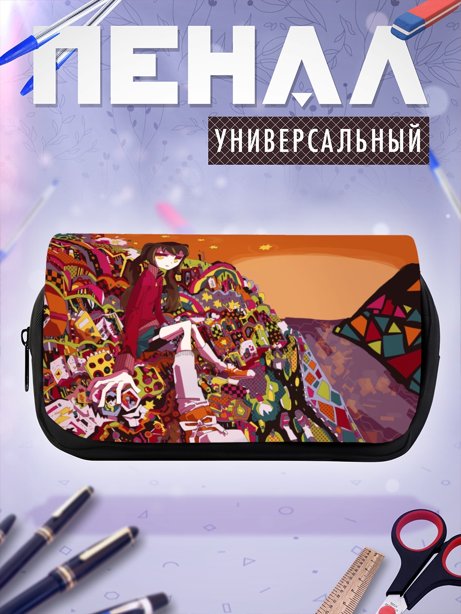 Пенал-косметичка Девушка в узорах