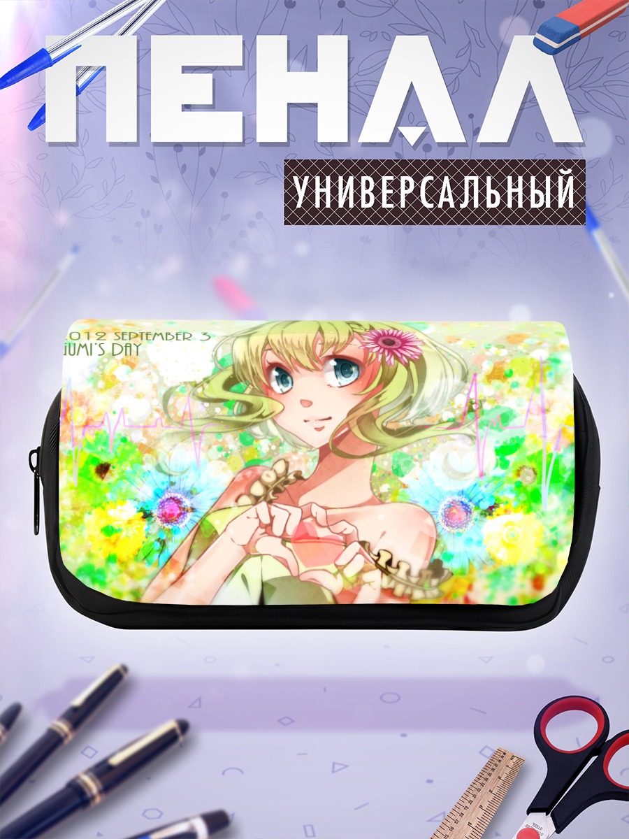 Пенал-косметичка Гуми в цветах