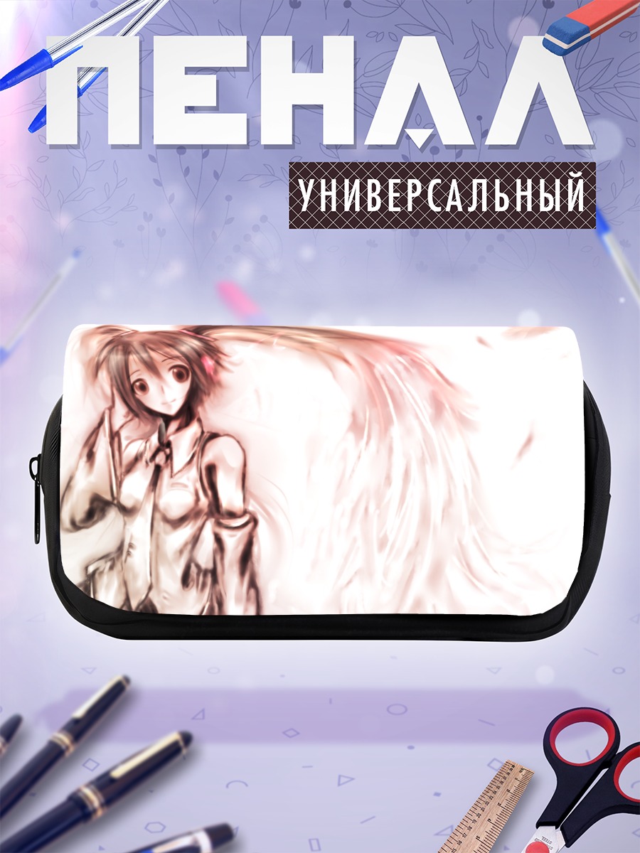 Пенал-косметичка Мику Хацунэ в лепестках