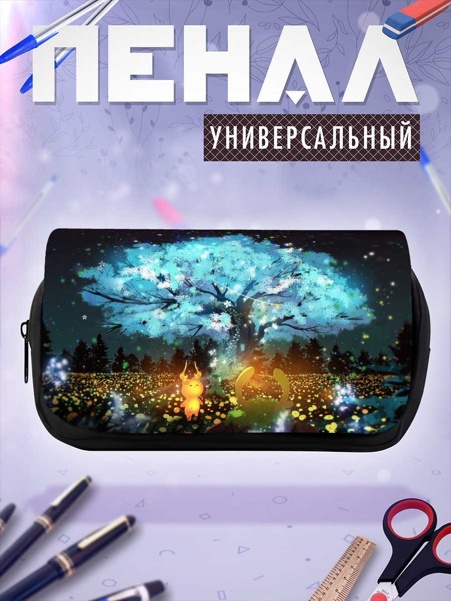 Пенал-косметичка Ночное дерево цветов