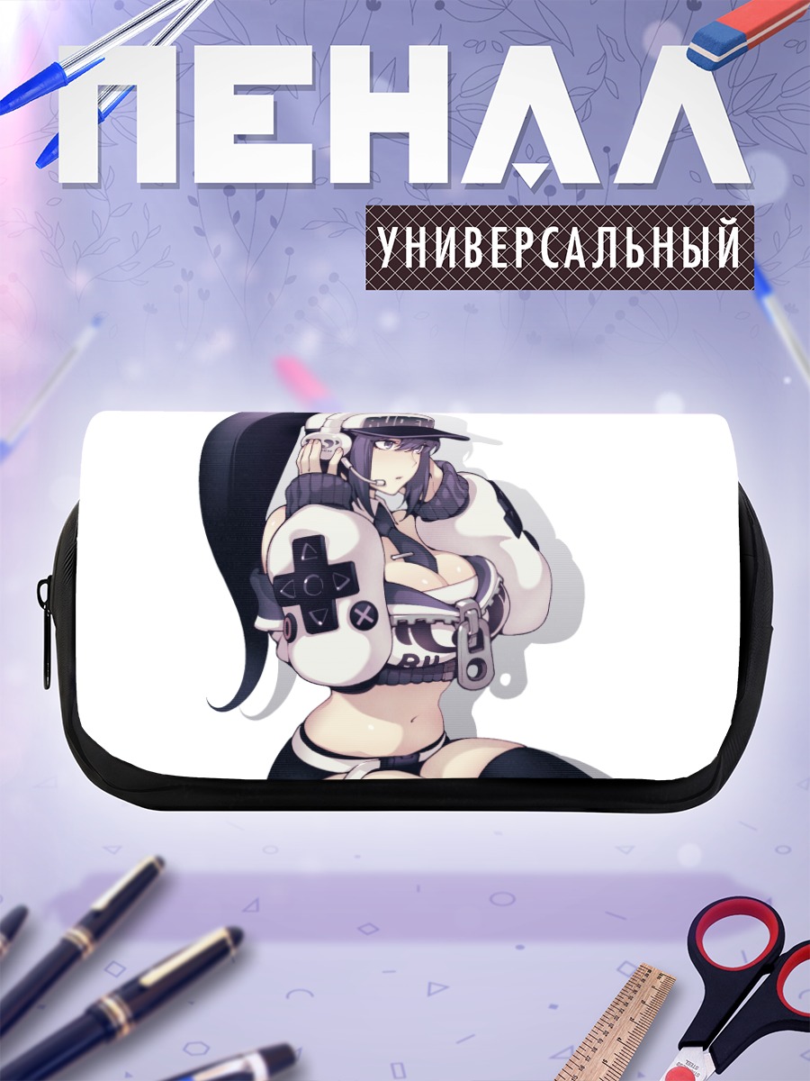 Пенал-косметичка Ланьмэй в наушниках