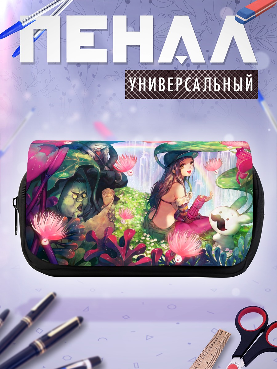 Пенал-косметичка Цветочная сказка в лесу