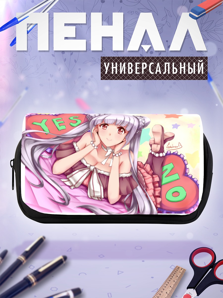 Пенал-косметичка Девушка с лентами
