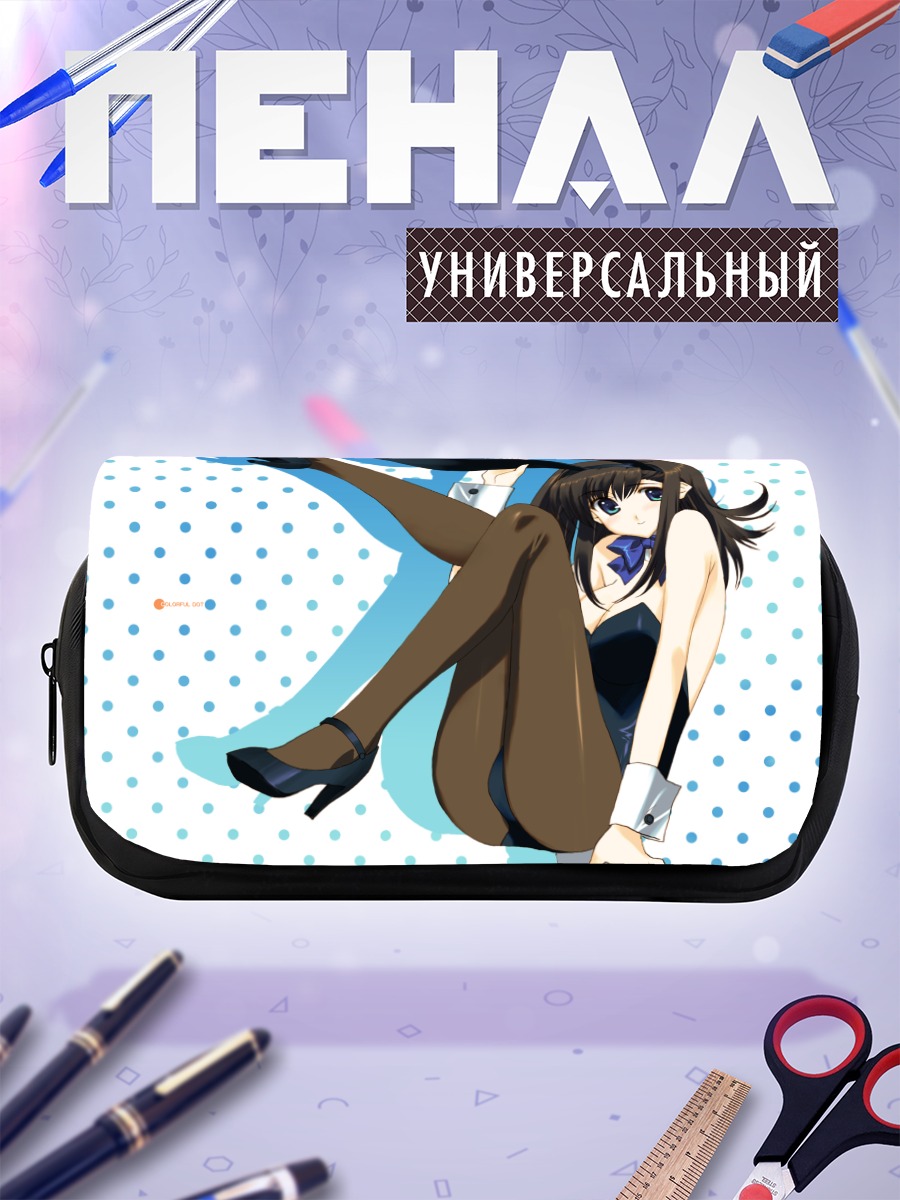 Пенал-косметичка Девушка-зайчик в леотарде