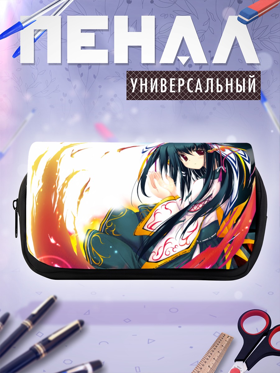 Пенал-косметичка Девушка в пламени