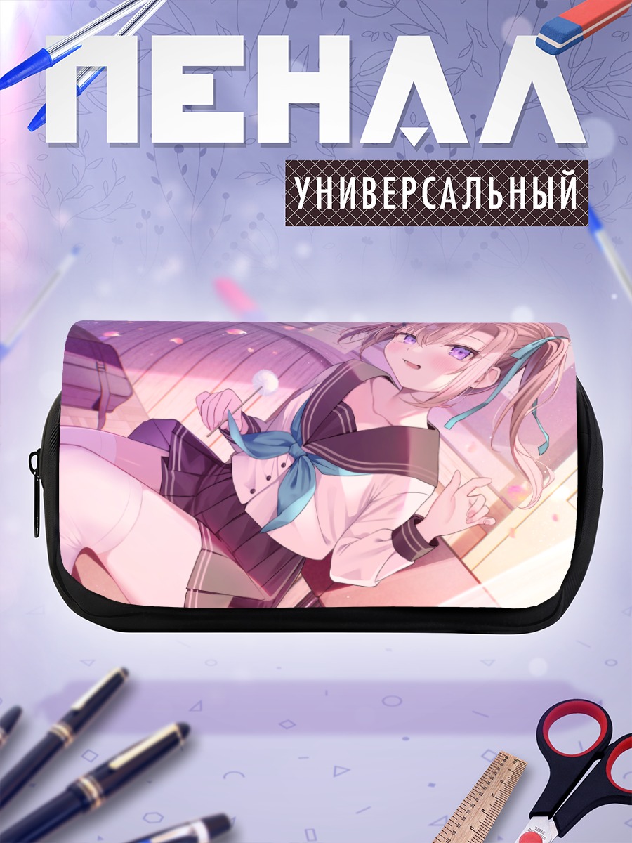 Пенал-косметичка Девушка в лепестках