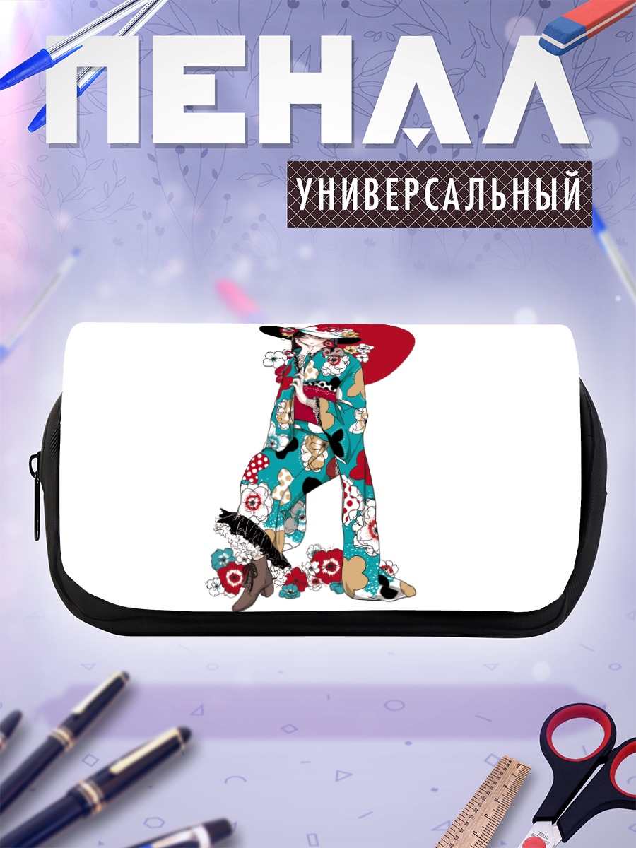 Пенал-косметичка Девушка в кимоно