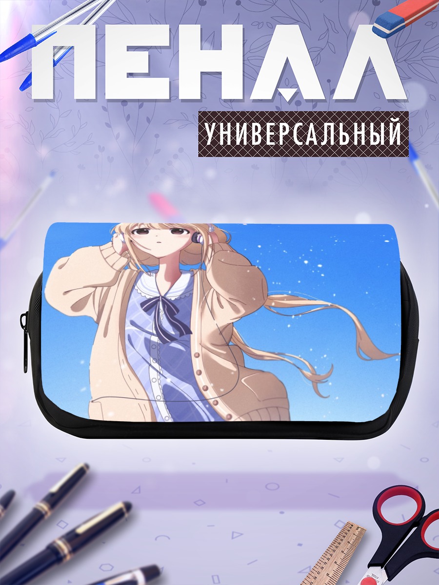 Пенал-косметичка Анзу Футаба в наушниках