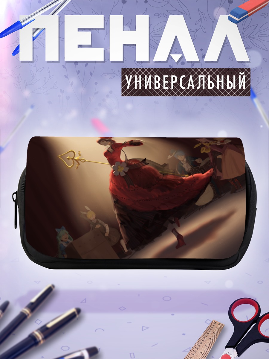 Пенал-косметичка Мику Хацунэ в Стране чудес