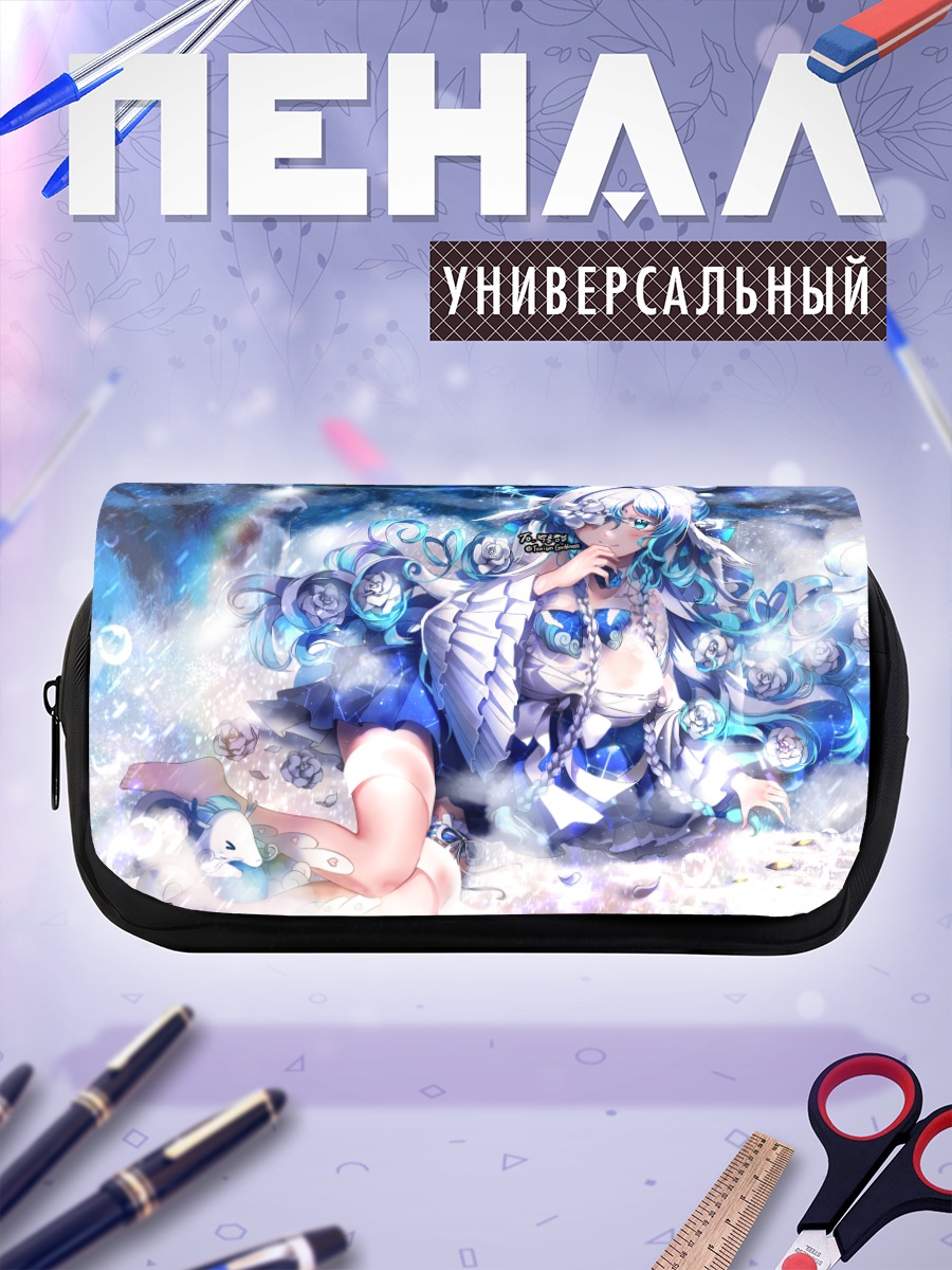 Пенал-косметичка Водная нимфа в цветах