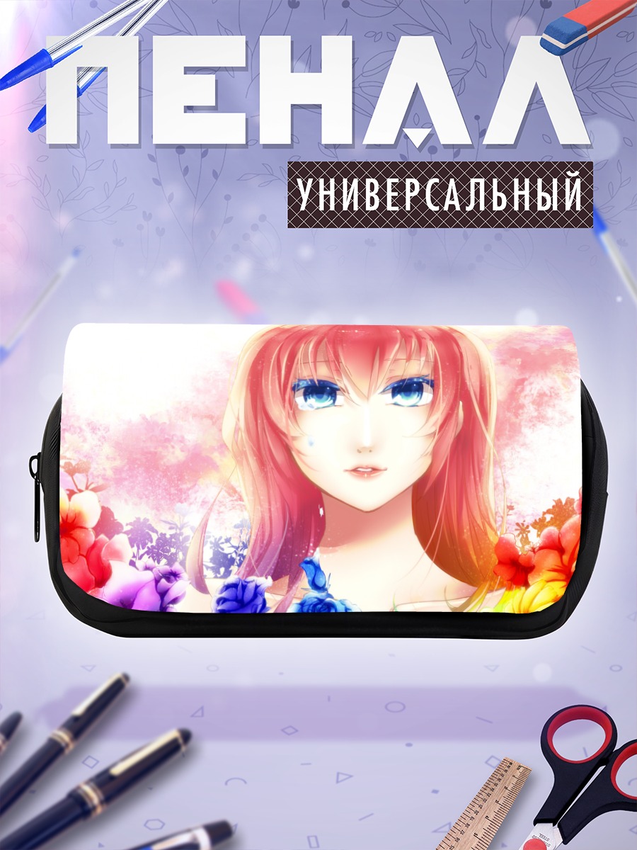 Пенал-косметичка Лука Мегурин в цветах