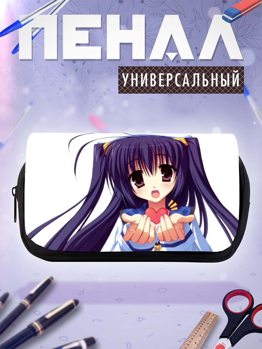 Пенал-косметичка Мику Хацунэ с сердцем