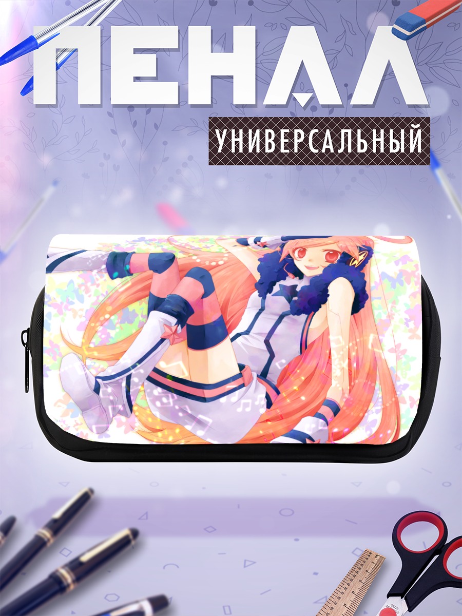 Пенал-косметичка Мику в цветах