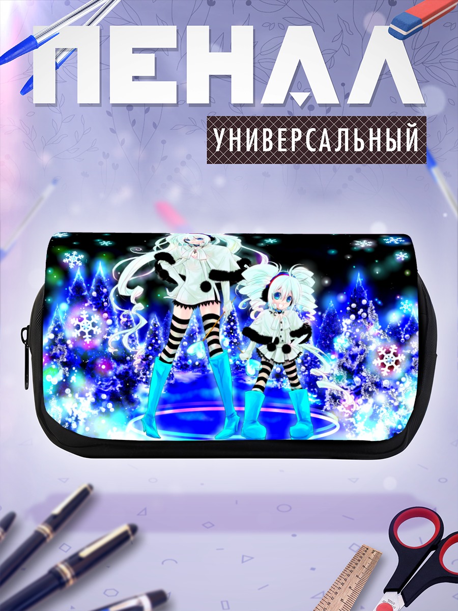 Пенал-косметичка Мику Хацунэ в снегах