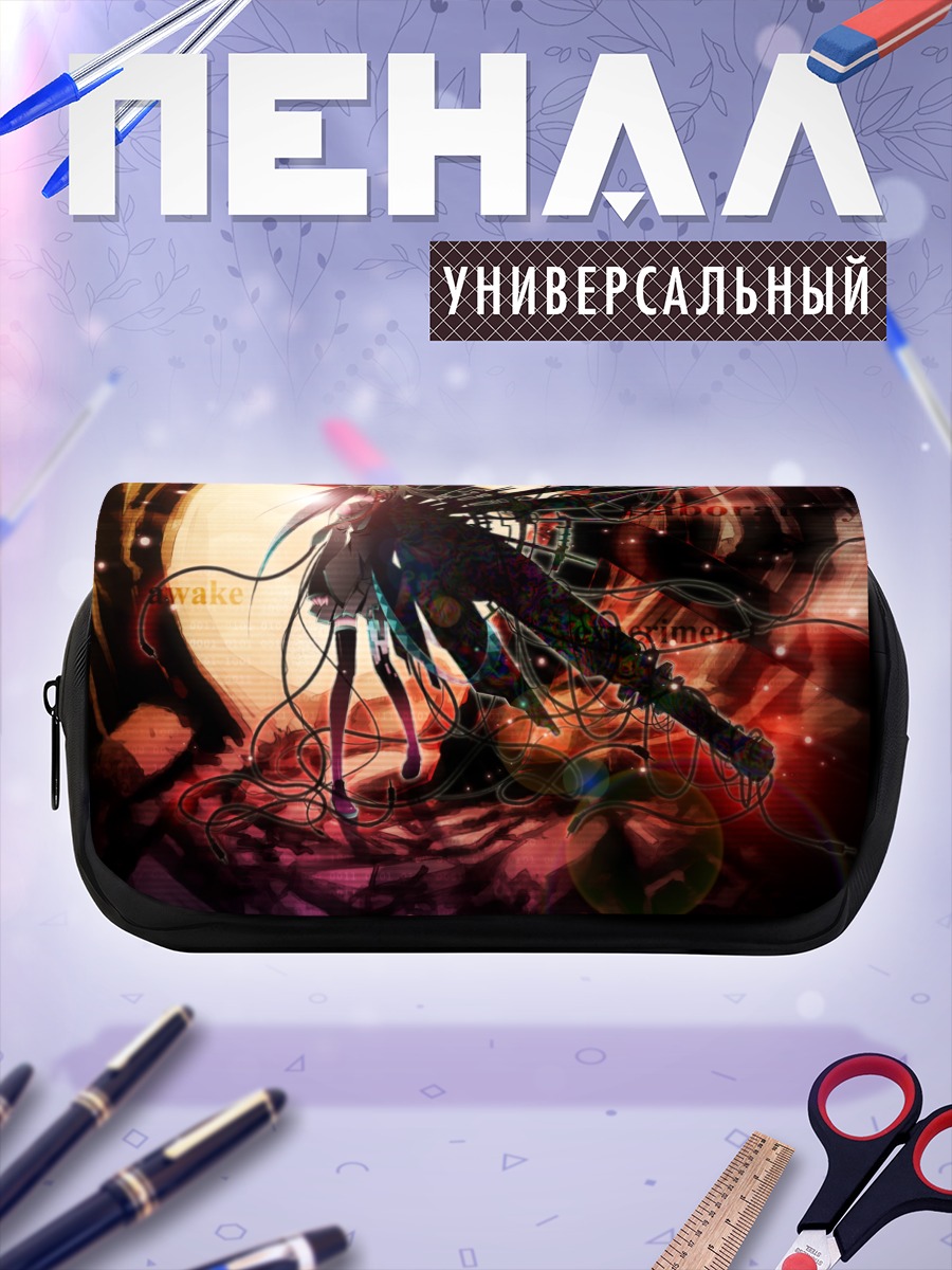 Пенал-косметичка Мику Хацунэ в проводах