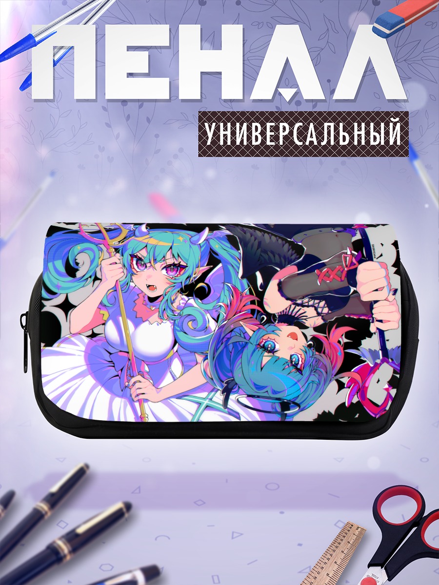 Пенал-косметичка Мику Хацунэ с трезубцем