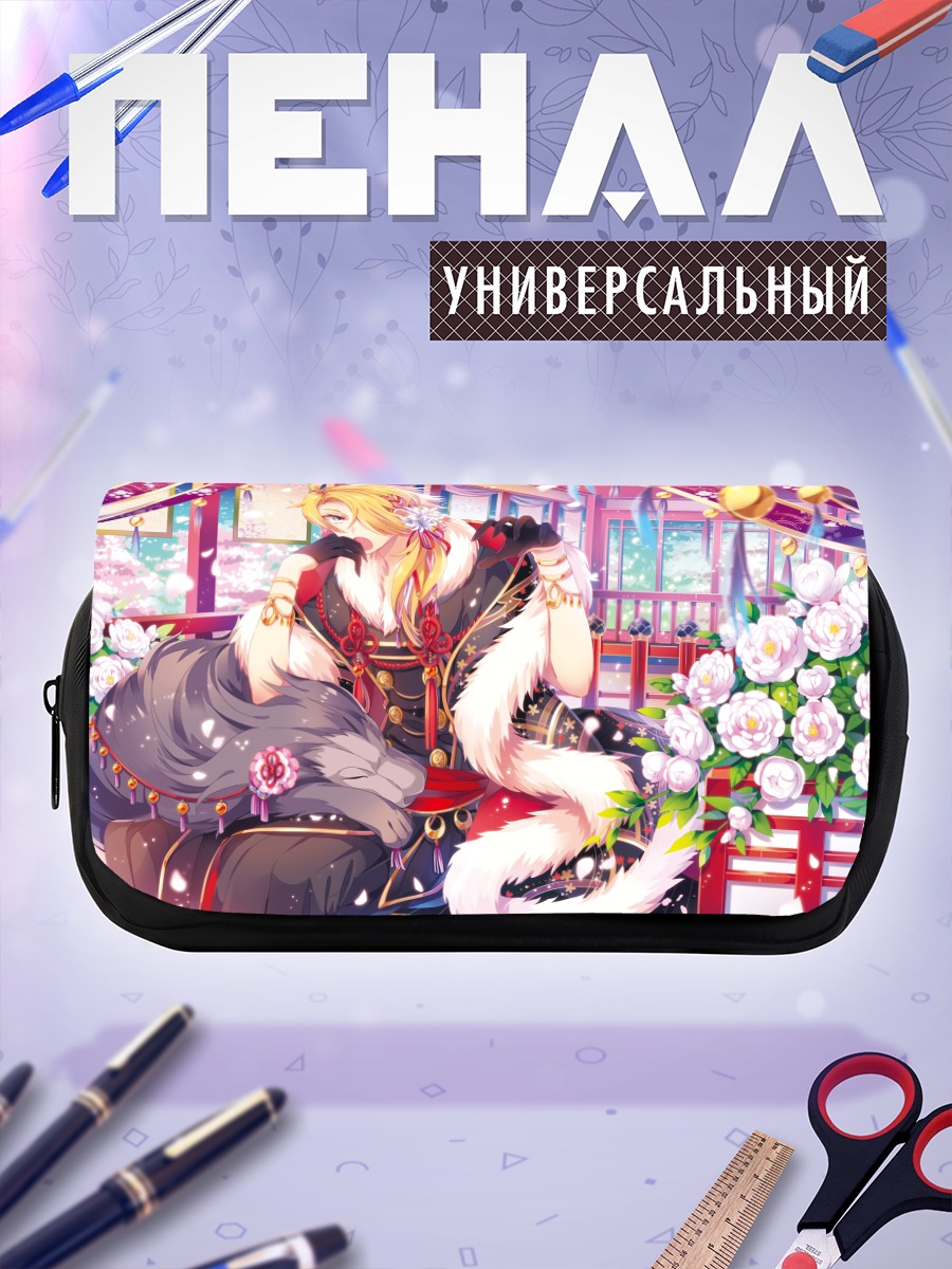 Пенал-косметичка Шишио в цветах