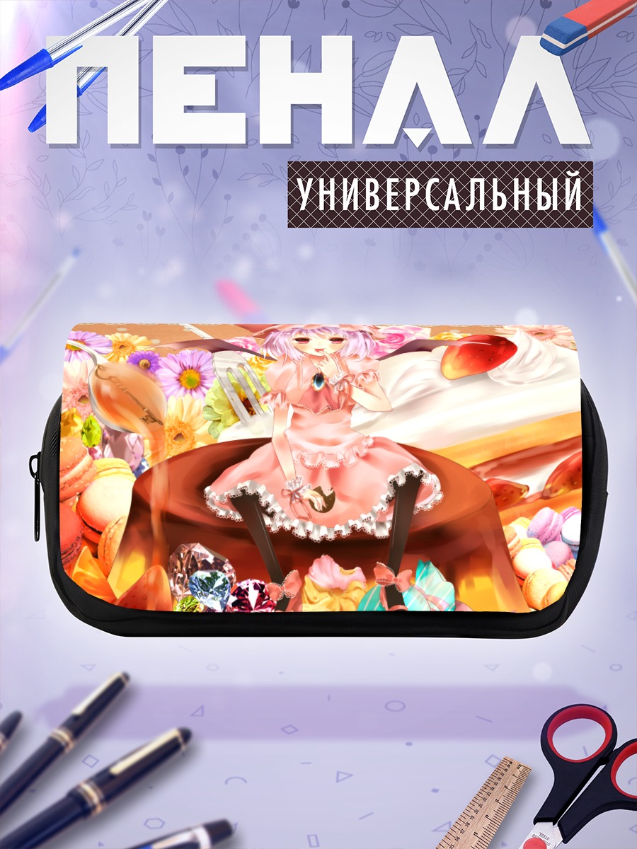 Пенал-косметичка Ремилия Скарлет в цветах