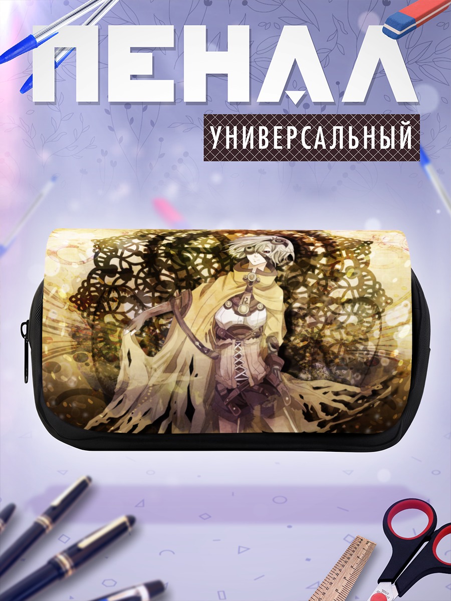 Пенал-косметичка Мику Хацунэ в золоте