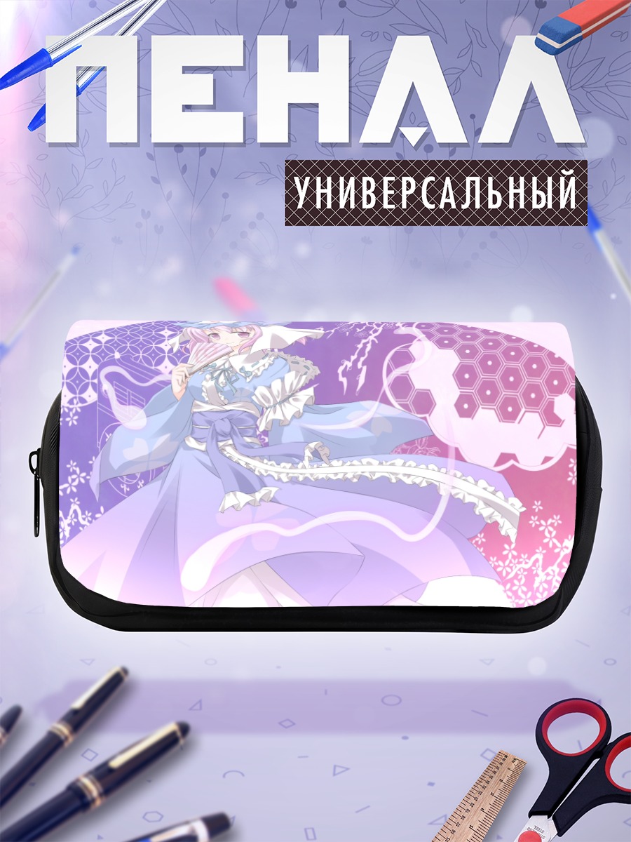 Пенал-косметичка Ююко Сайгёдзи в цветах