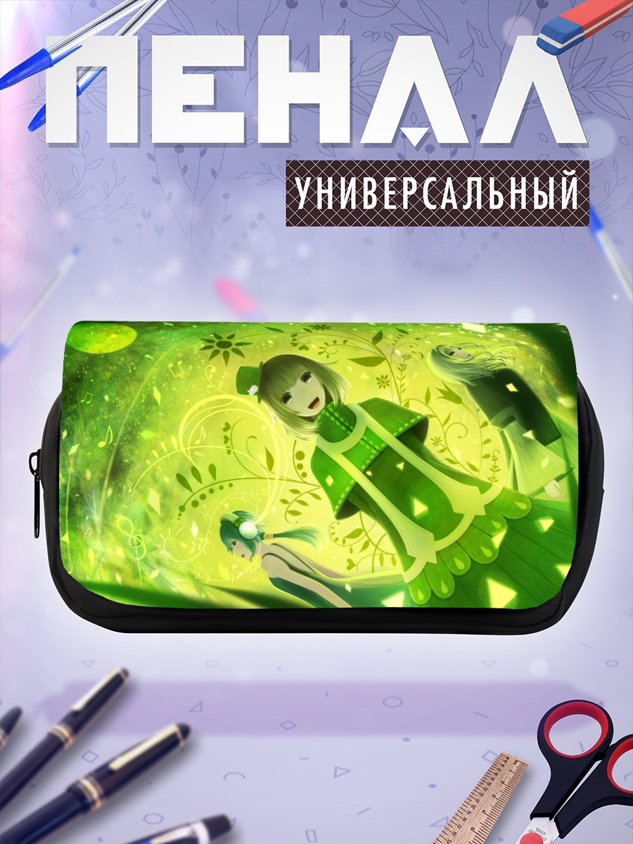 Пенал-косметичка Мику Хацунэ в зелени
