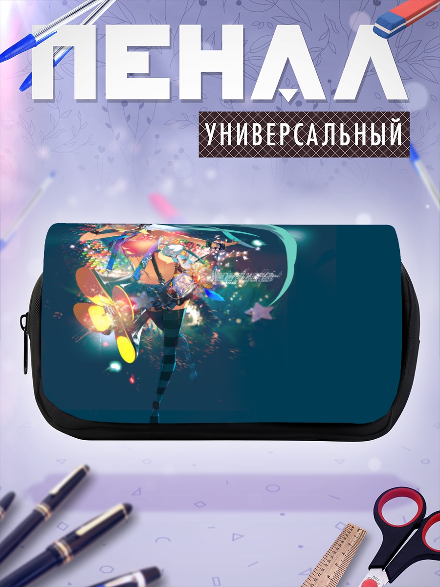 Пенал-косметичка Мику Хацунэ в сиянии
