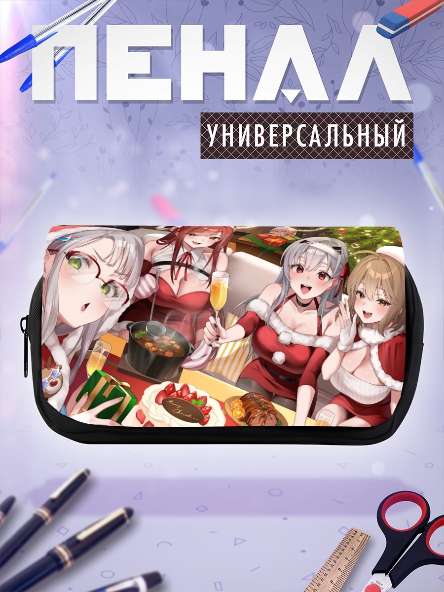 Пенал-косметичка Никке в Санта-костюмах