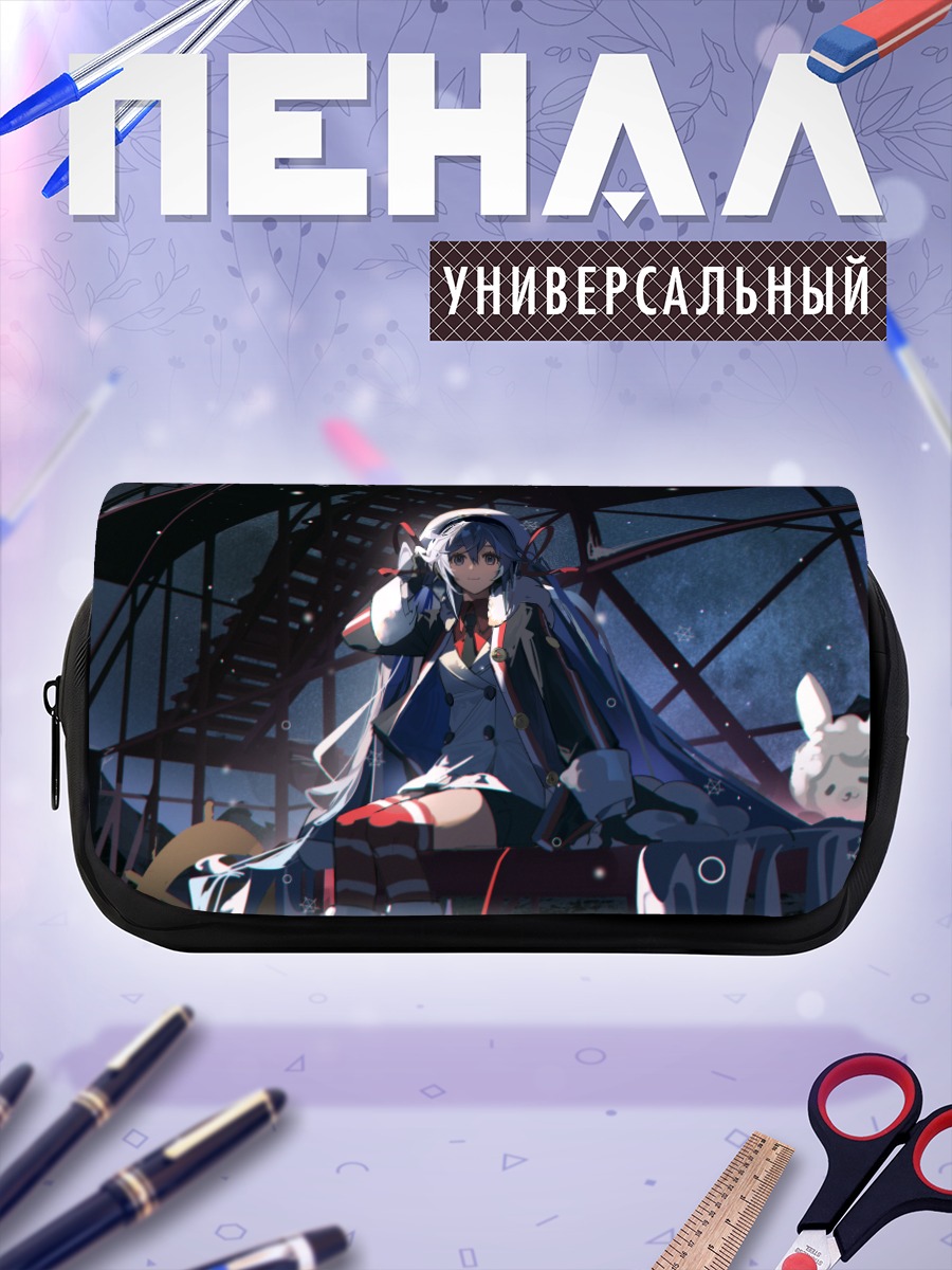 Пенал-косметичка Мику Хацунэ в полночь