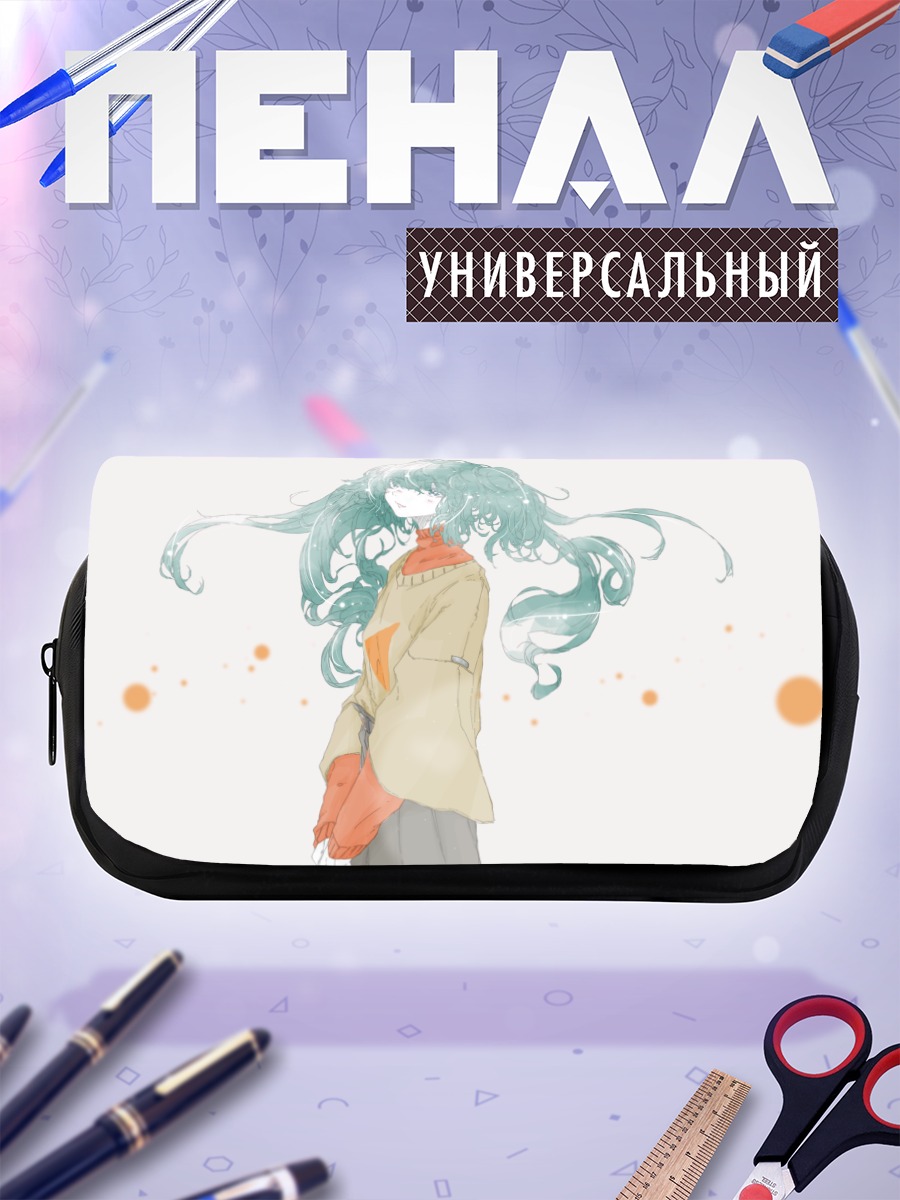 Пенал-косметичка Мику Хацунэ в свитере