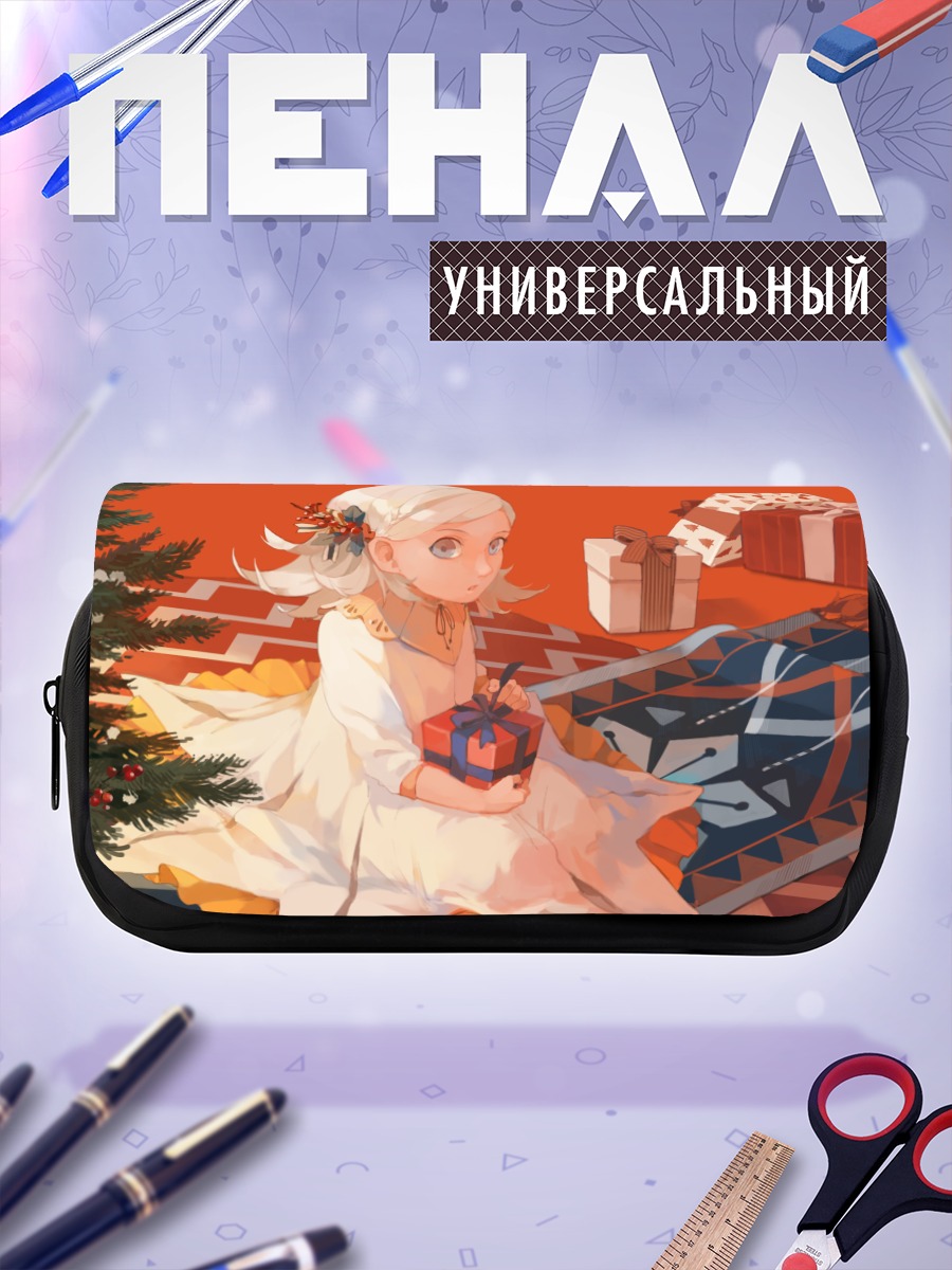Пенал-косметичка Девочка в костюме Санты