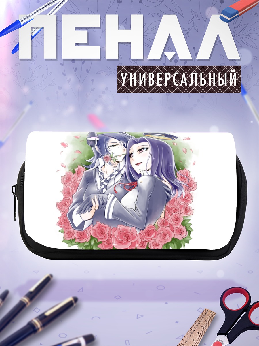 Пенал-косметичка Татсута и Тэню в розах