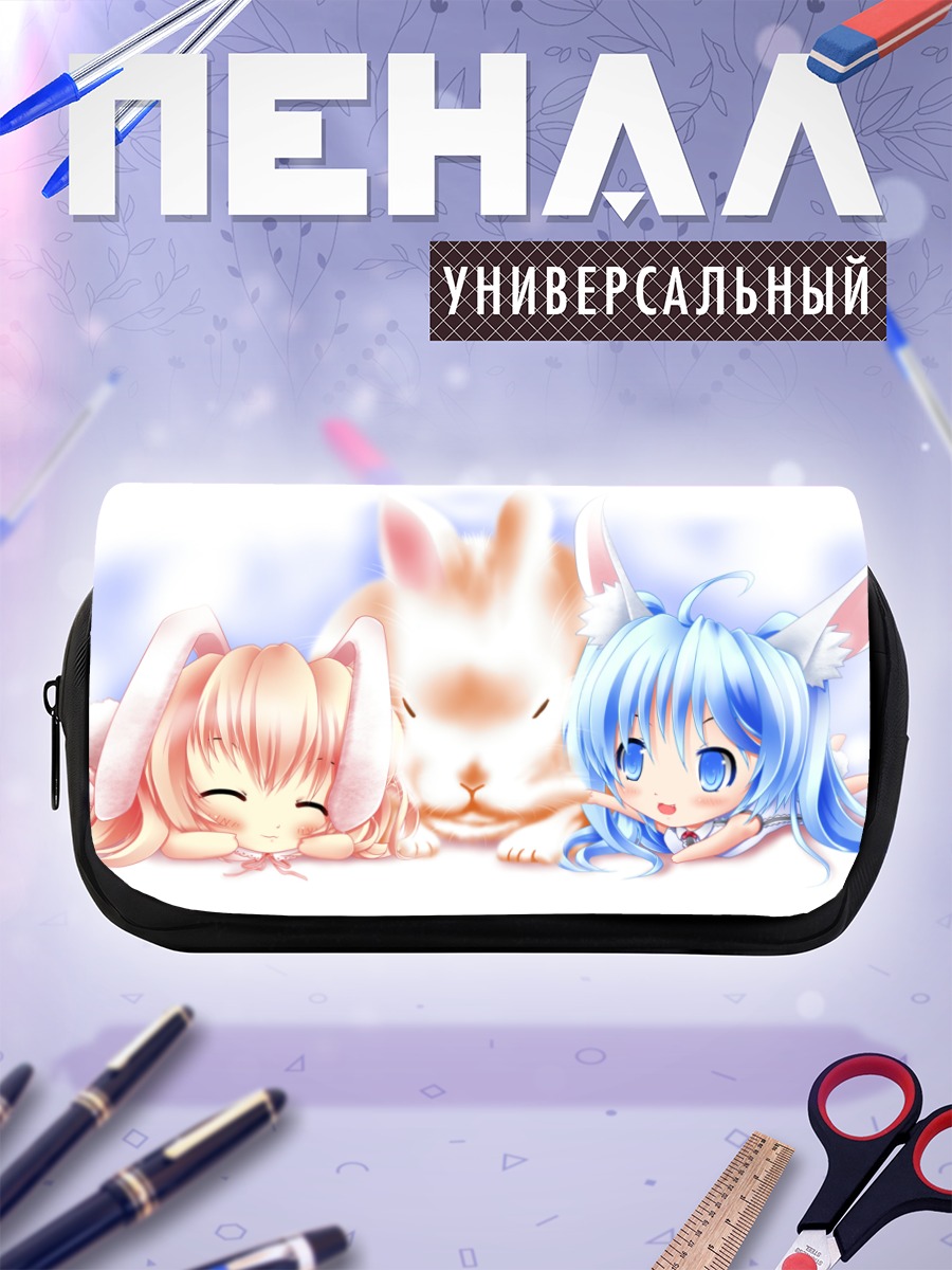 Пенал-косметичка Мику Хацунэ и кролик