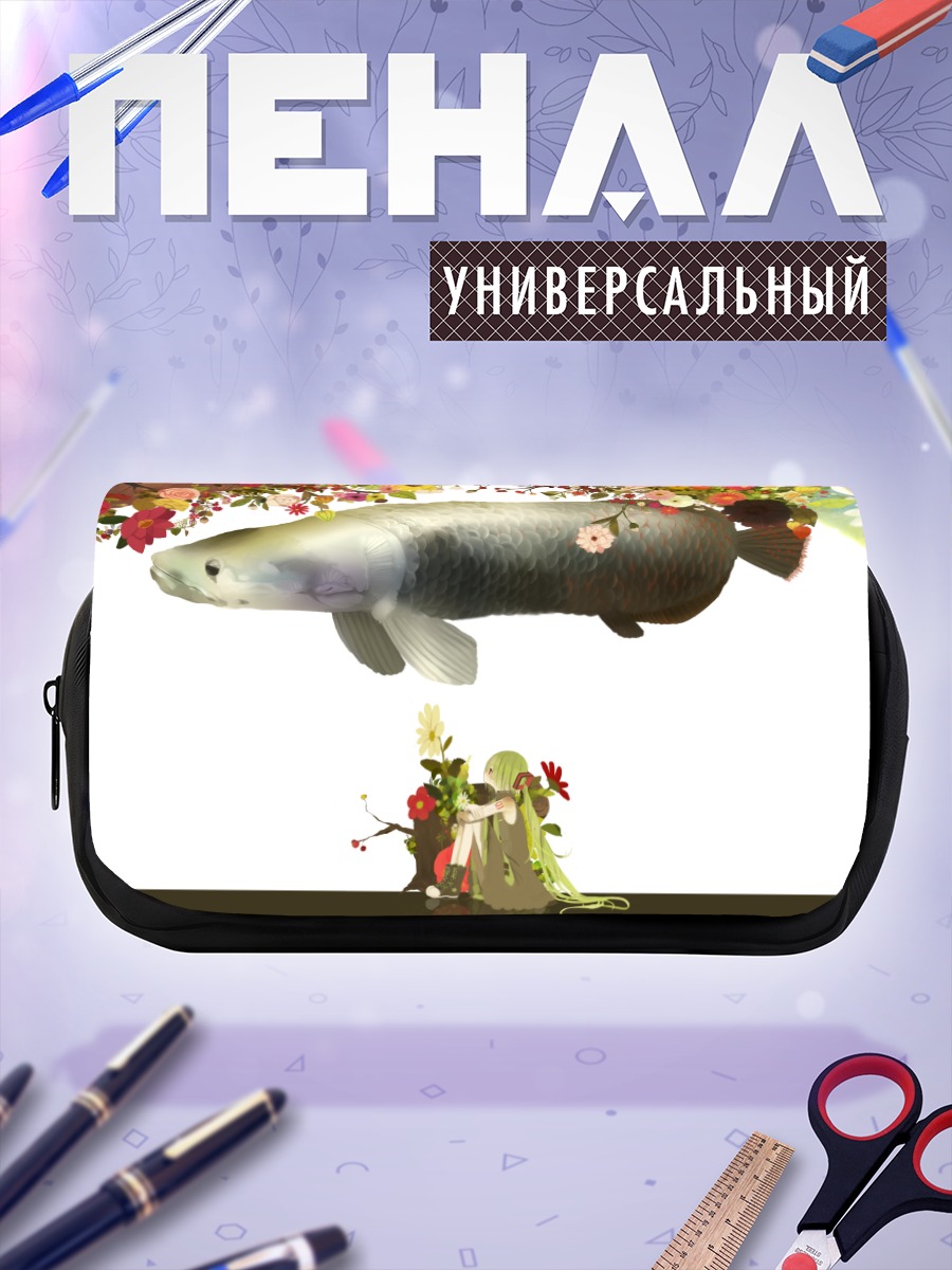 Пенал-косметичка Мику Хацунэ с карпом