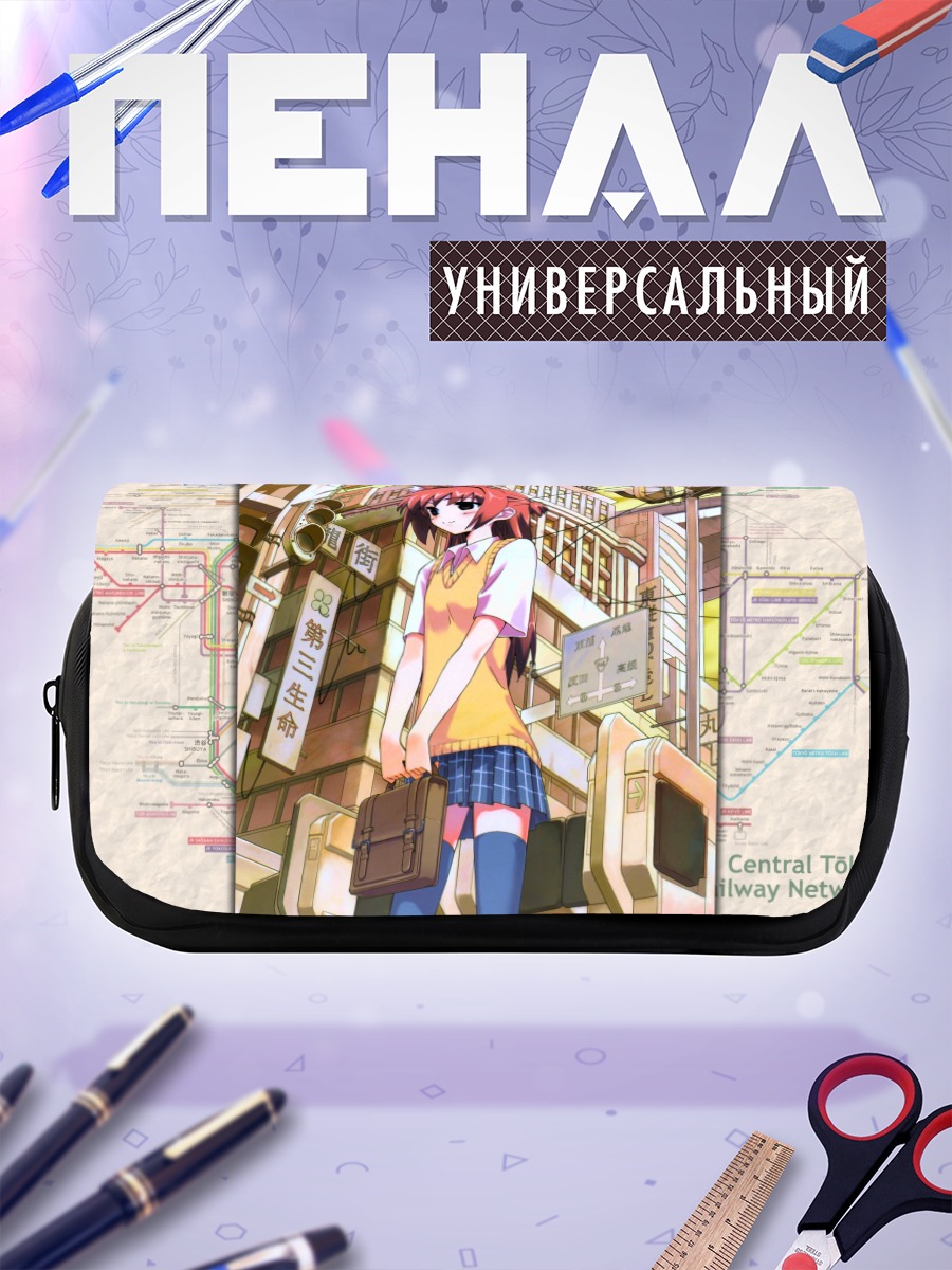Пенал-косметичка Девушка в Токио