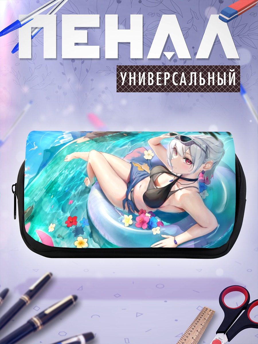 Пенал-косметичка Девушка в бассейне