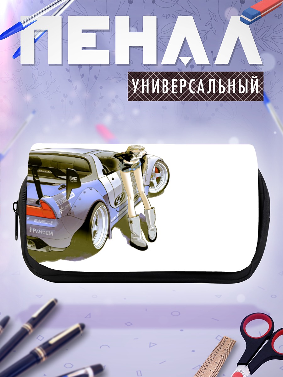 Пенал-косметичка Блондинка у авто