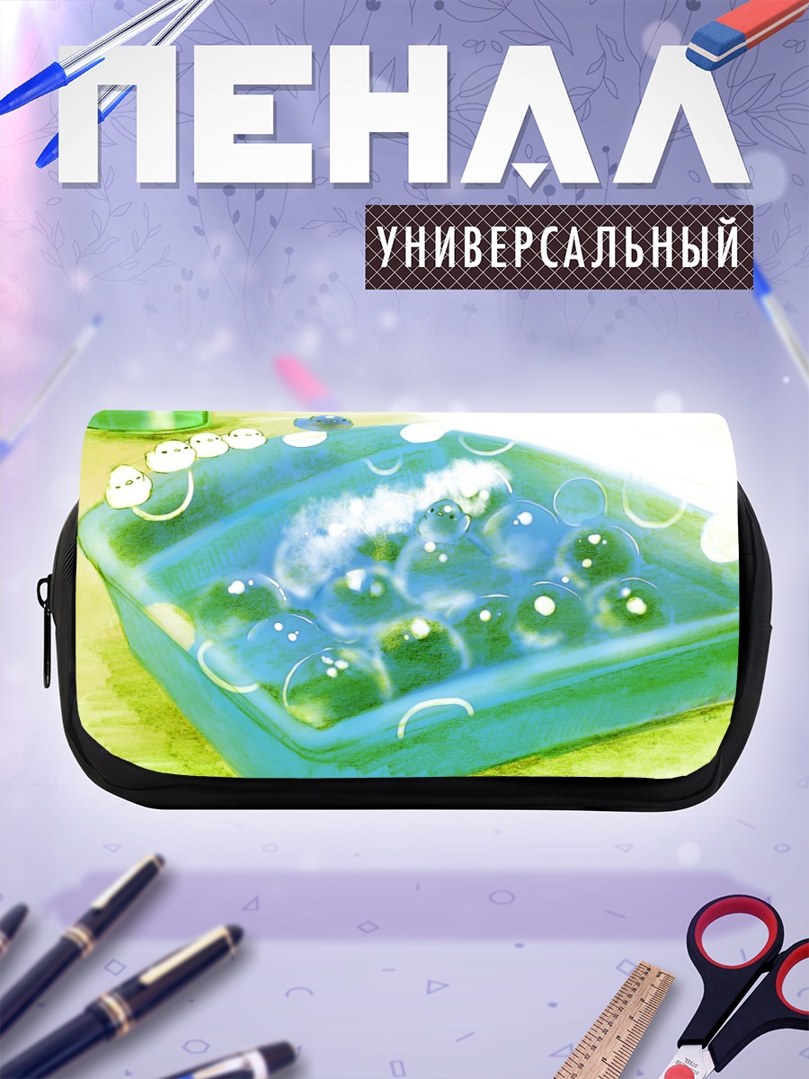 Пенал-косметичка Птички в пузырях