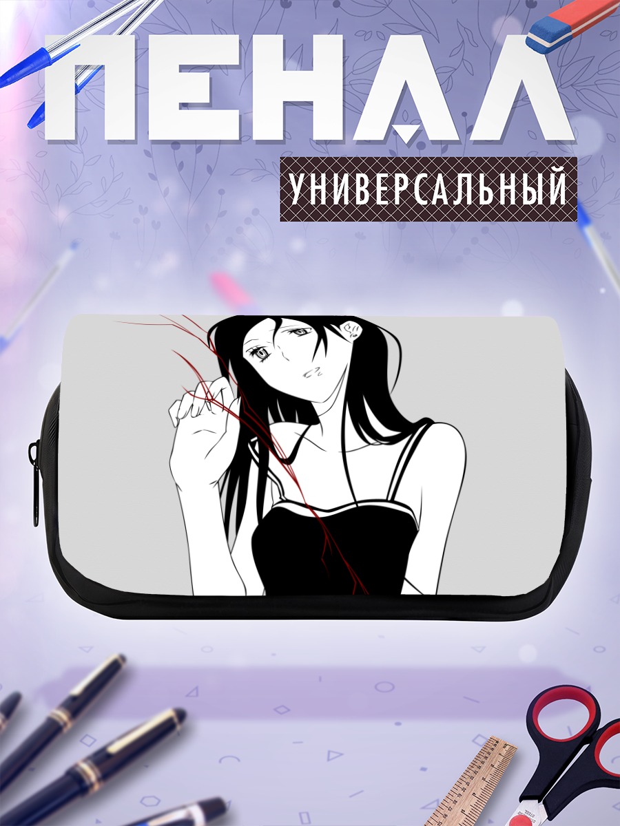 Пенал-косметичка Девушка с веткой