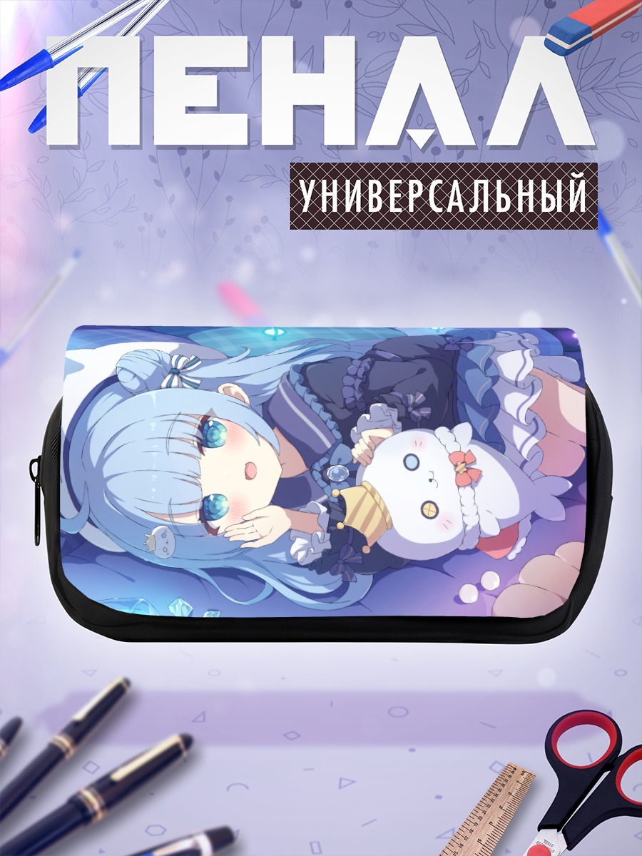 Пенал-косметичка Мику Хацунэ в кровати