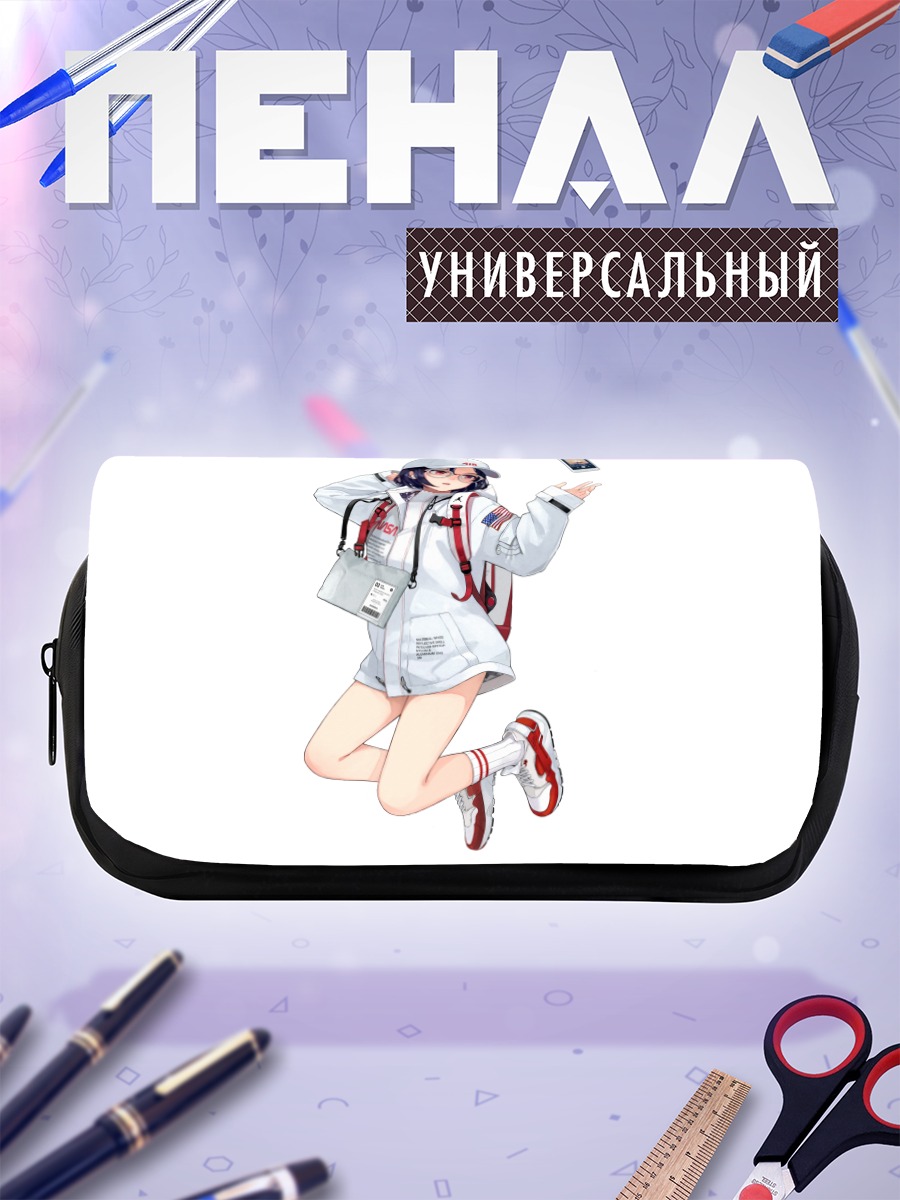 Пенал-косметичка Девушка в худи